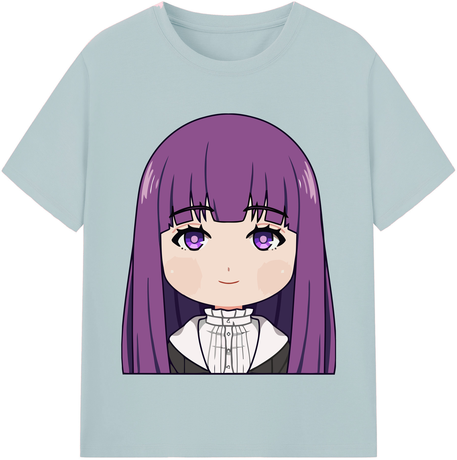 （画像用） 葬送のフリーレン Frieren 綿100％半袖Tシャツ（フロントプリント）